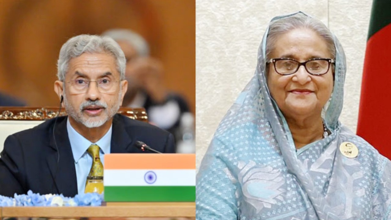 ভারতে অবস্থান নিয়ে হাসিনাই  সিদ্ধান্ত নিবেন : জয়শঙ্কর